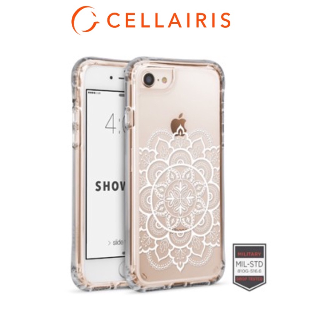 Cellairis IPhone XR Clear Henna Flower Phone Case